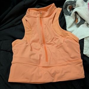 Coral Colored Lululemon Crop Top Never Worn Size 4